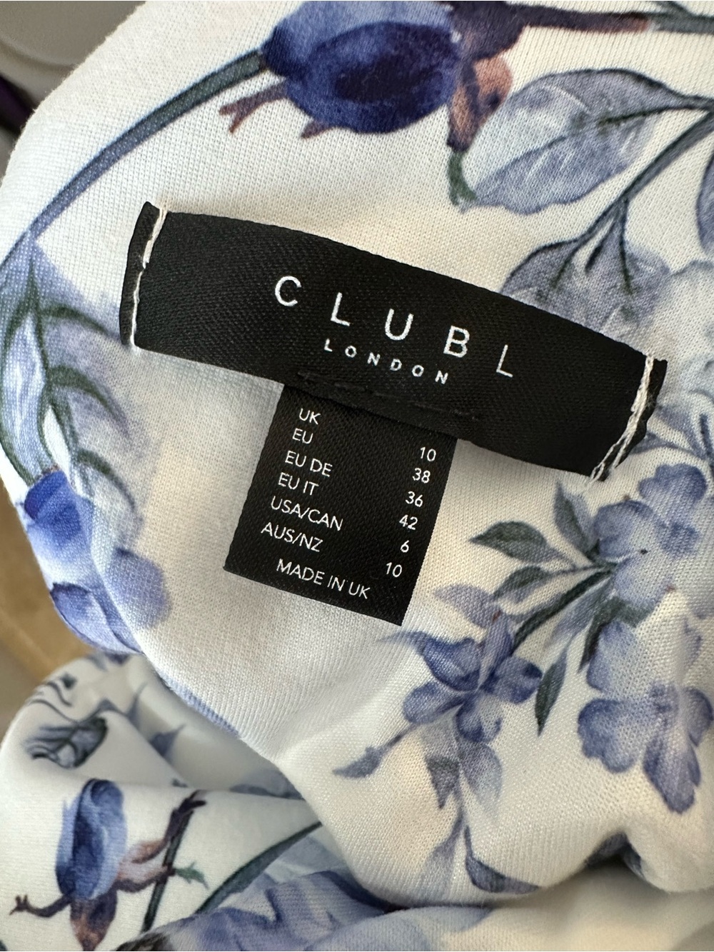 Club L London Floral Off-Shoulder Maternity Dress - Picture 2 of 6